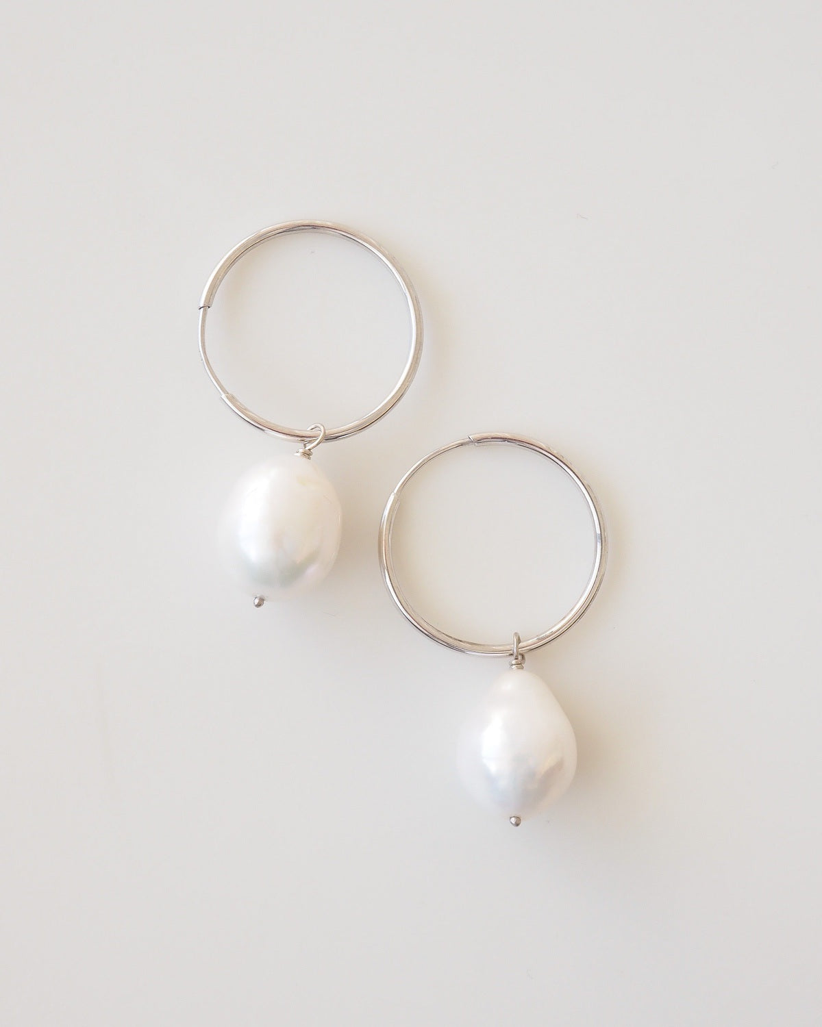 Wrapped Pearl Sleepers | Archive Pearl Earrings