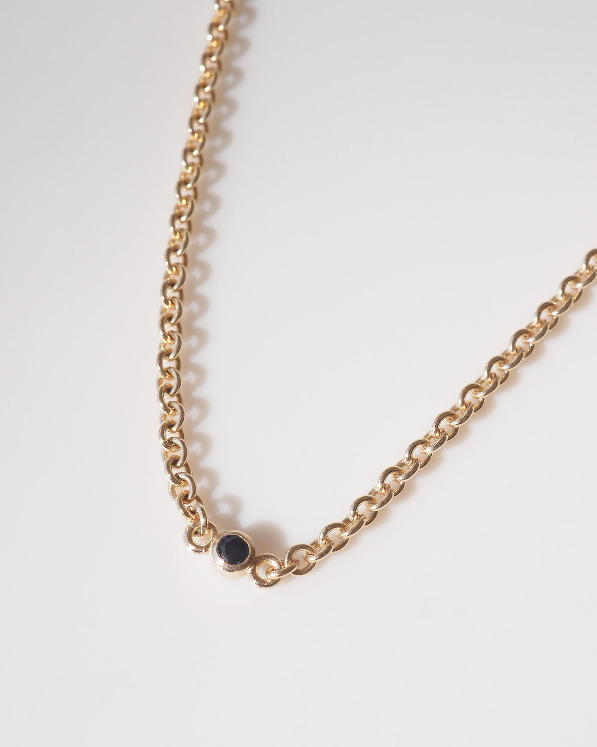 Single Sapphire Kin Necklace | Archive Necklace