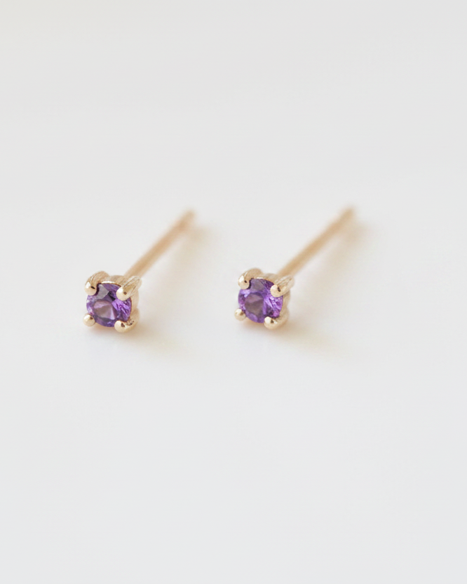 Tiny Birthstone Studs | Archive Gemstone Studs