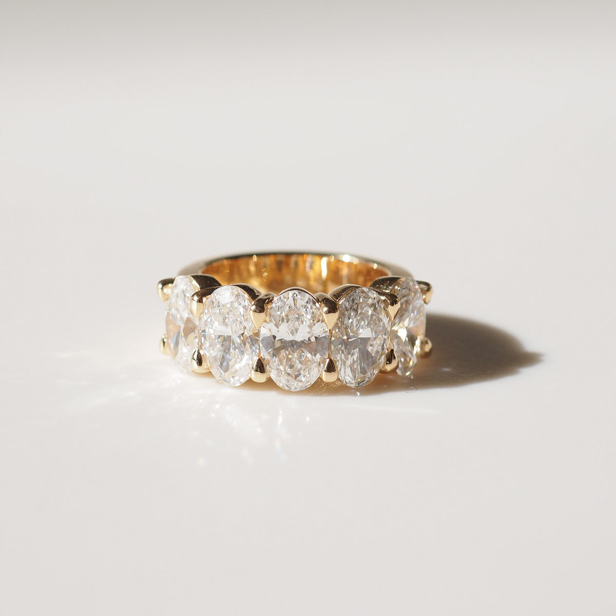 Cera | 5.2ct Oval Eternity Lab-Grown Diamond Ring