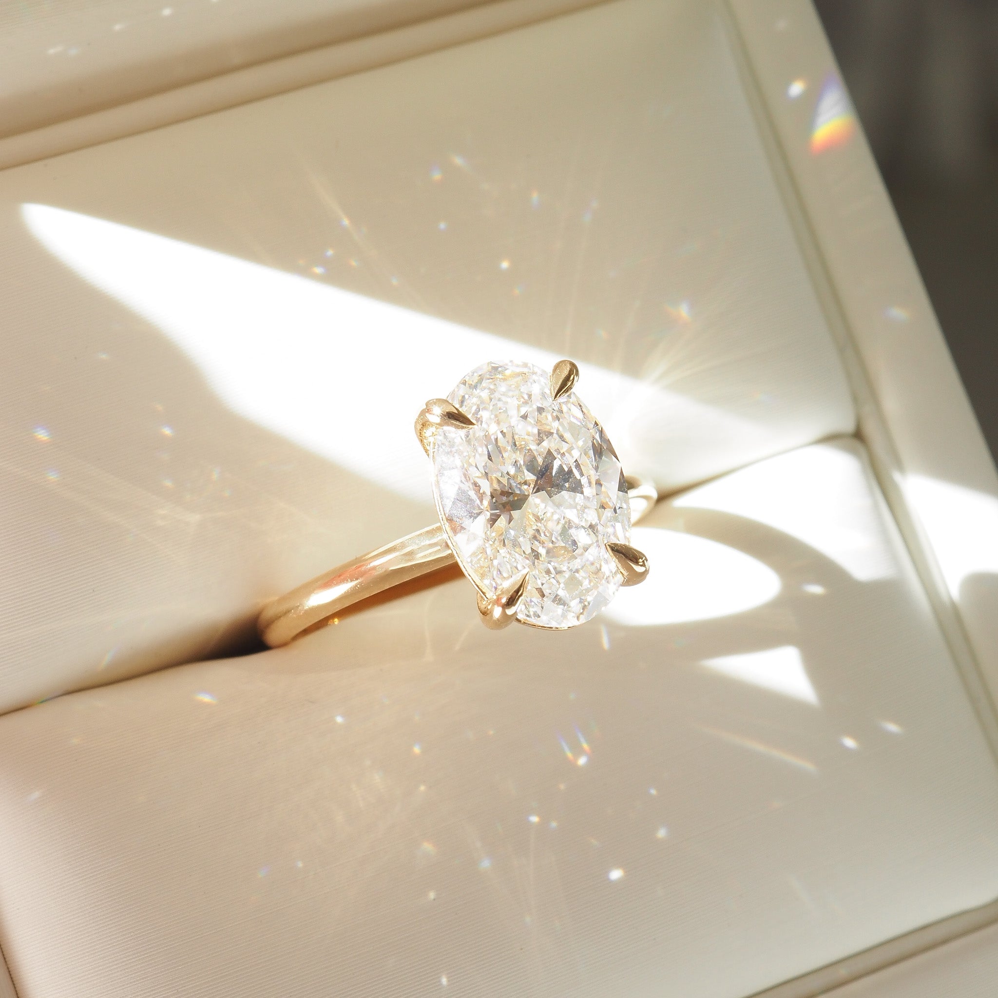 Clara | 3ct Oval Solitaire Lab-Grown Diamond Ring