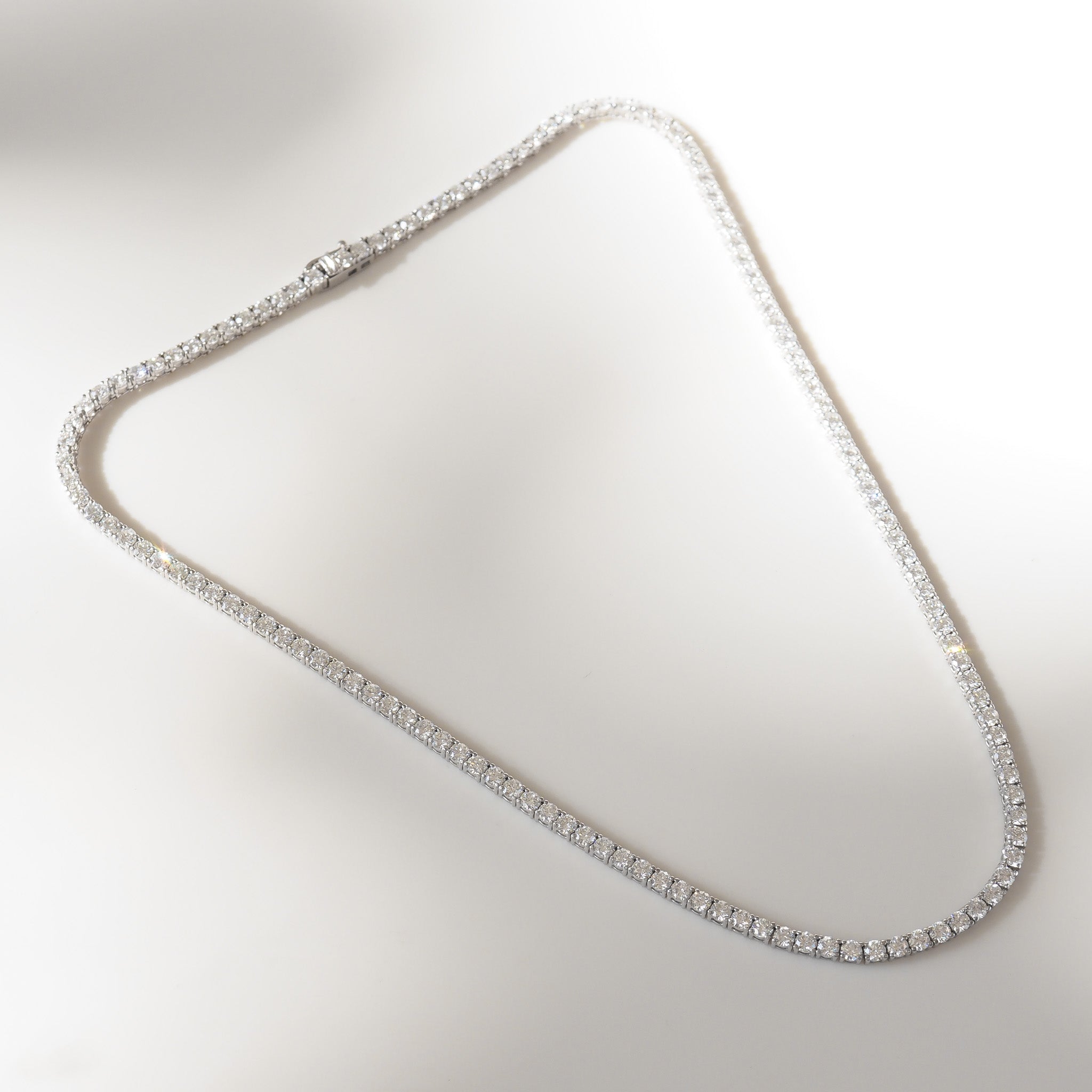 Tennis Necklace | 14ct Round Lab Grown Diamond Necklace