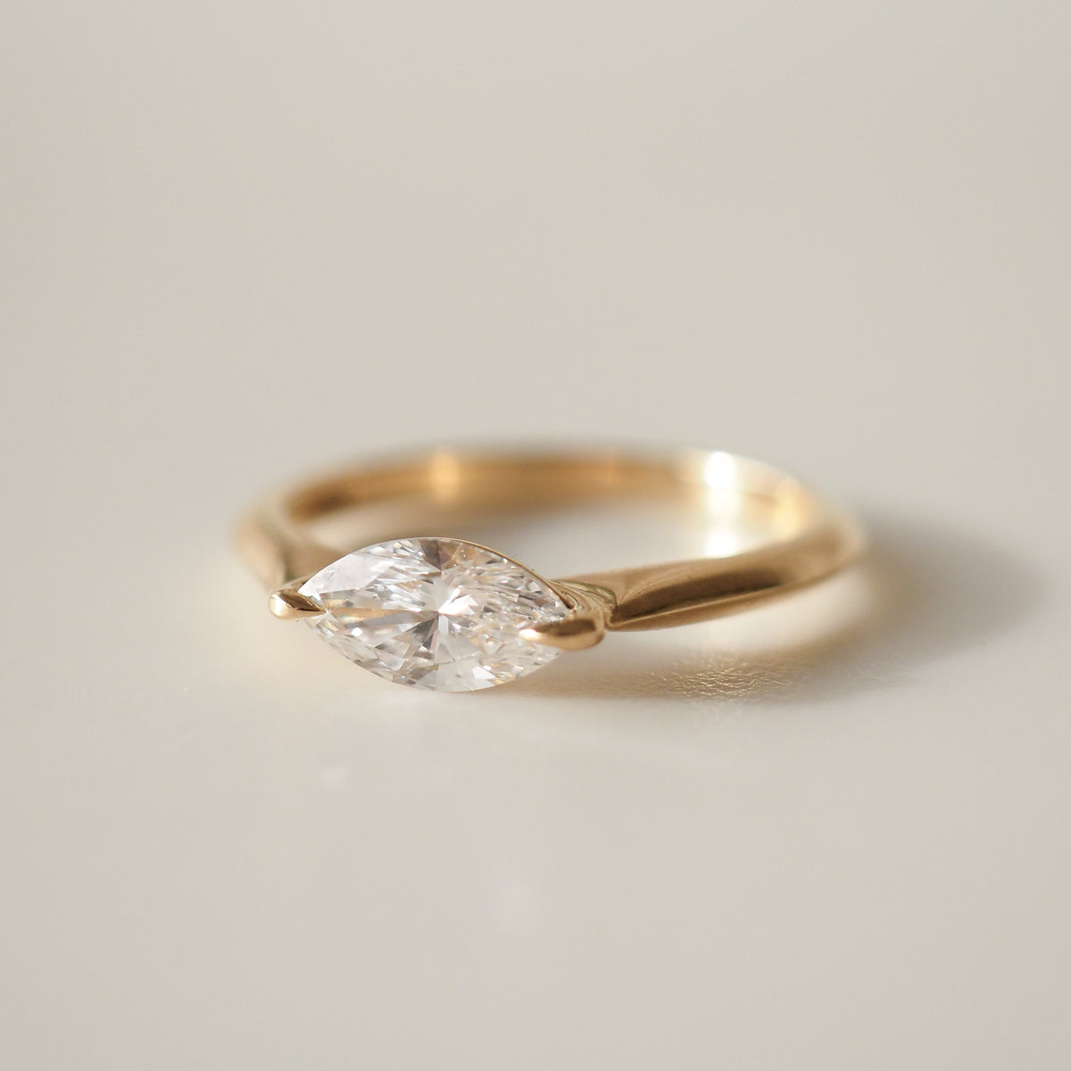 Crescent | East West Marquise Lab-Grown Diamond Engagement Ring