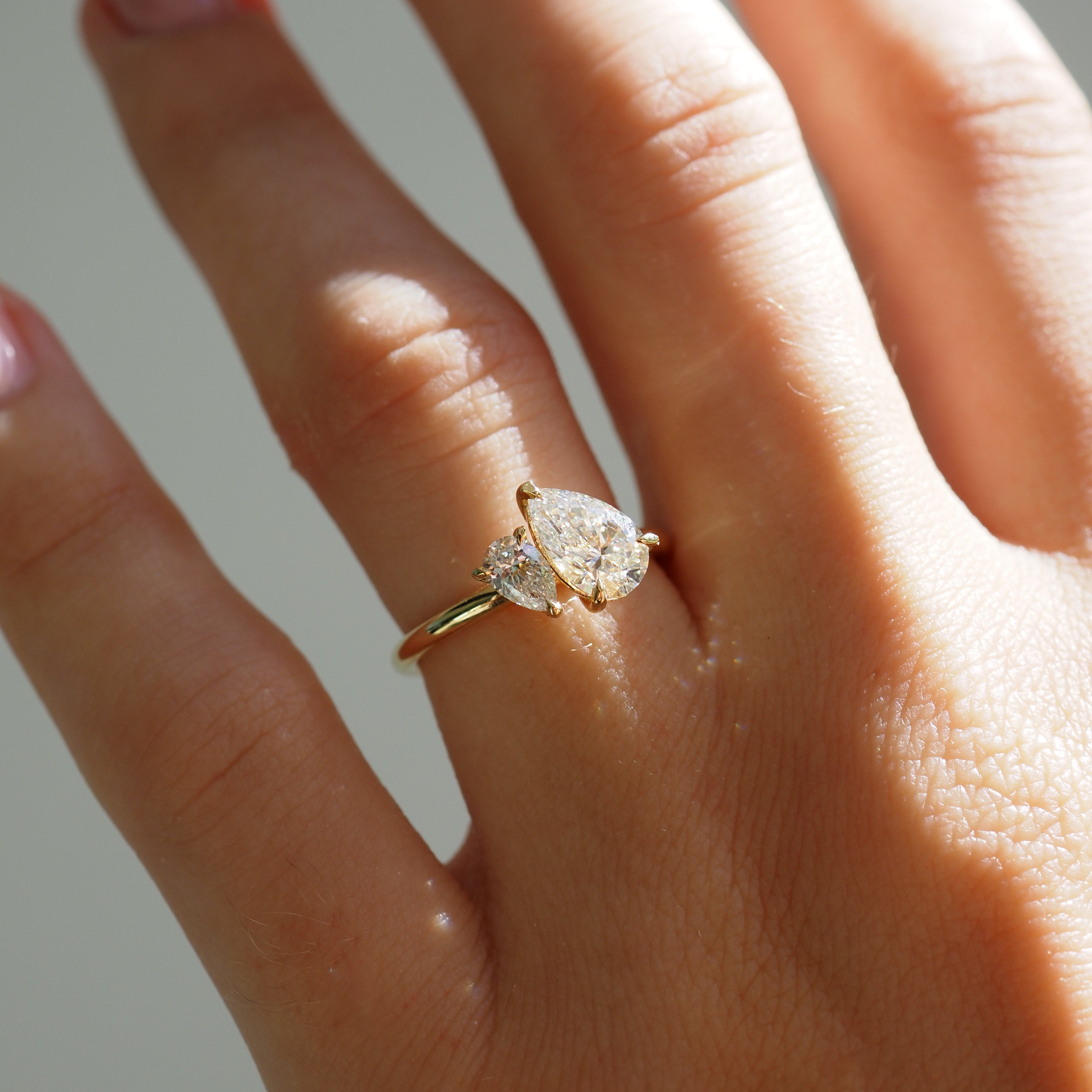 Duet™ | 1.2ct Pear Duet Lab-Grown Diamond Engagement Ring