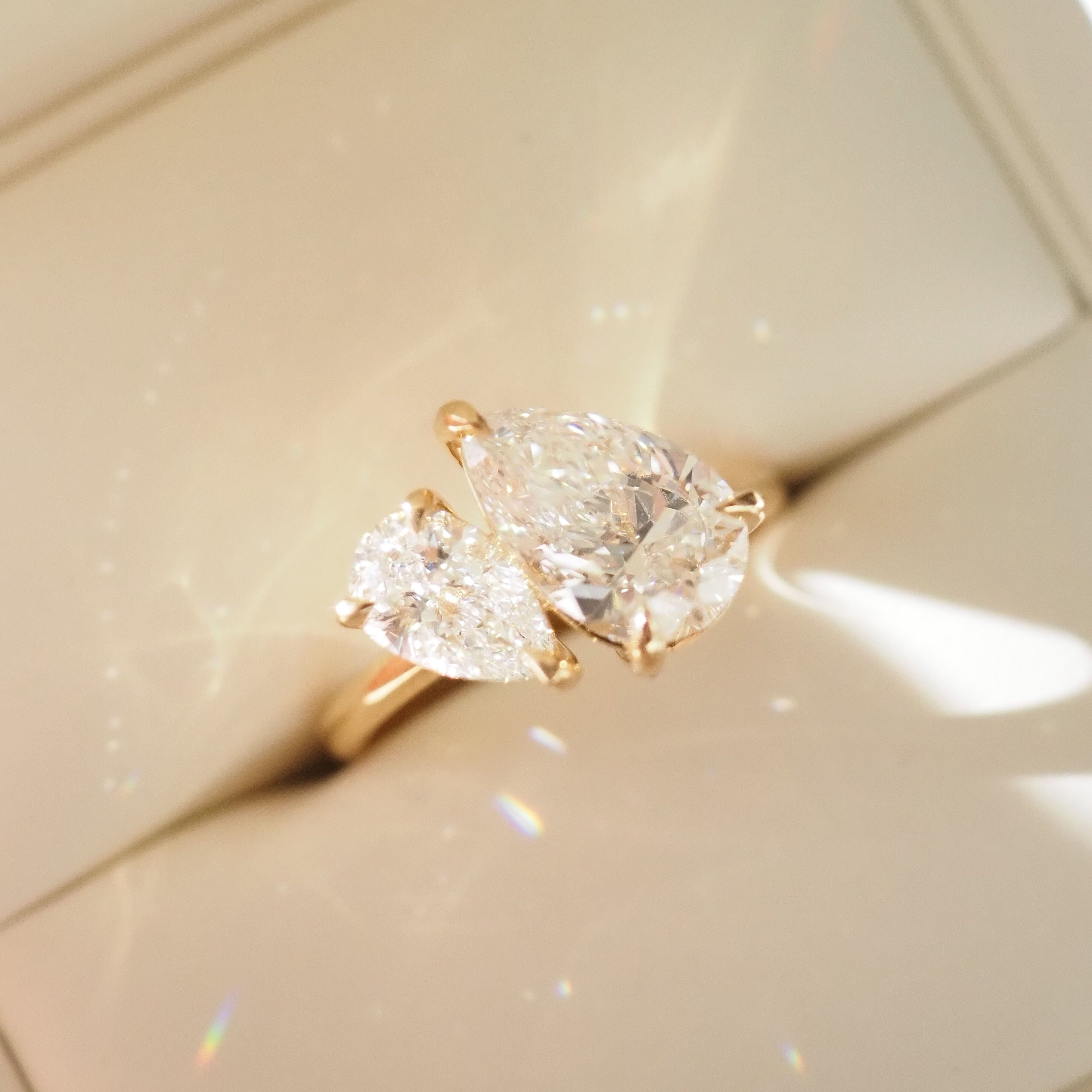 Duet™ | 1.2ct Pear Duet Lab-Grown Diamond Engagement Ring