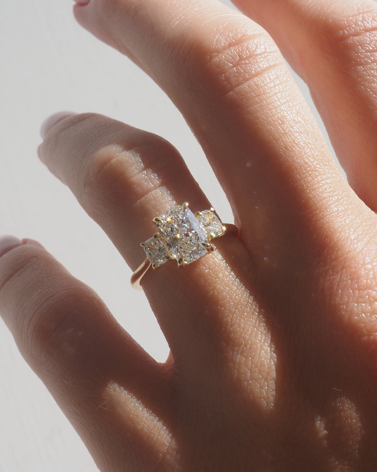Elongated Cushion Trilogy | 2.1ct Lab-Grown Diamond Ring