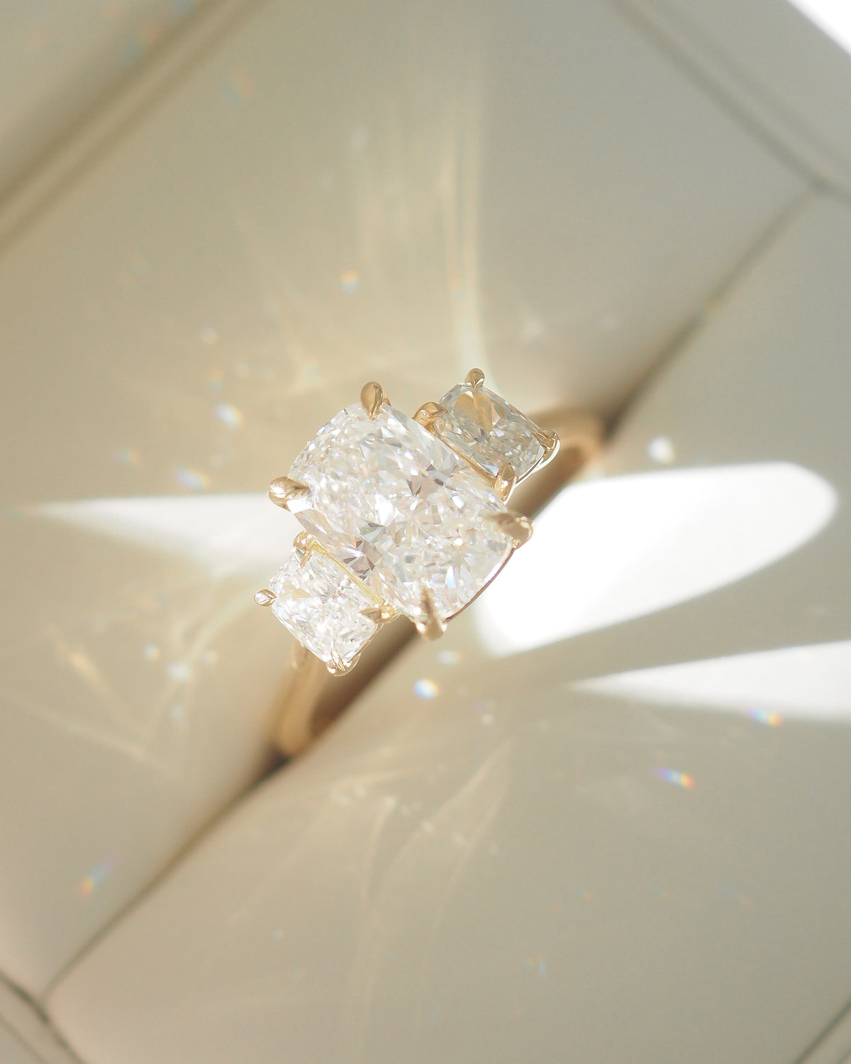 Elongated Cushion Trilogy | 2.1ct Lab-Grown Diamond Ring