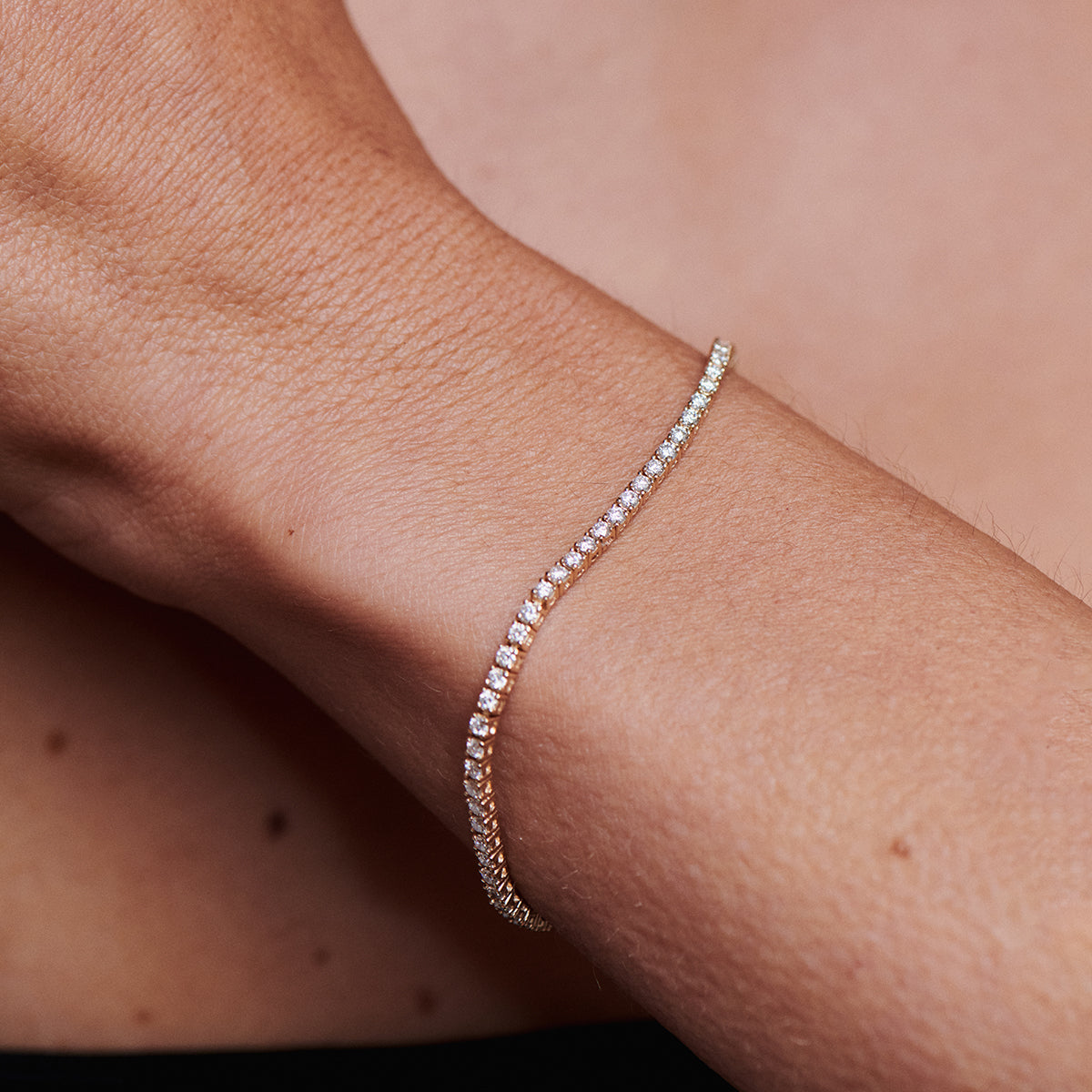 Tiny Tennis Bracelet | Round Lab-Grown Diamonds