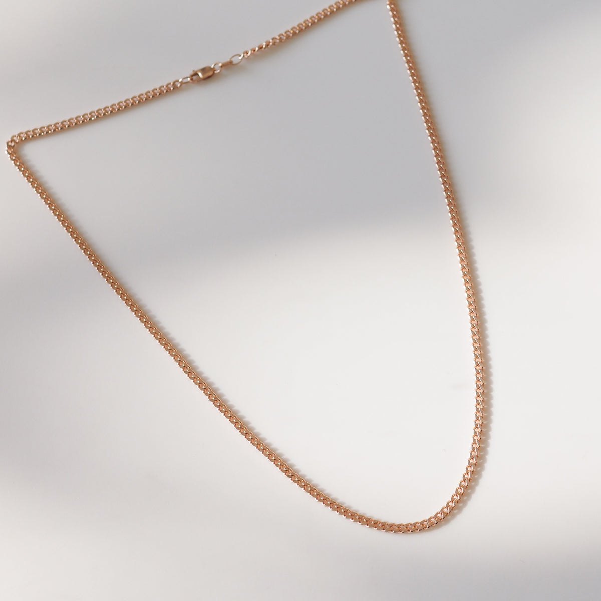 Diamond Curb Chain | Archive Solid Chain Necklace