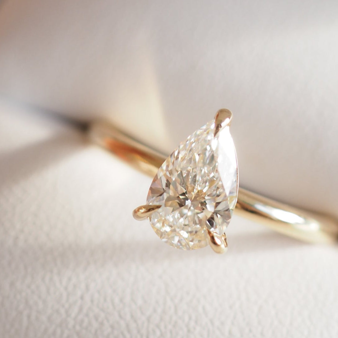Lyla | 1ct Pear Solitaire Lab-Grown Diamond Engagement Ring