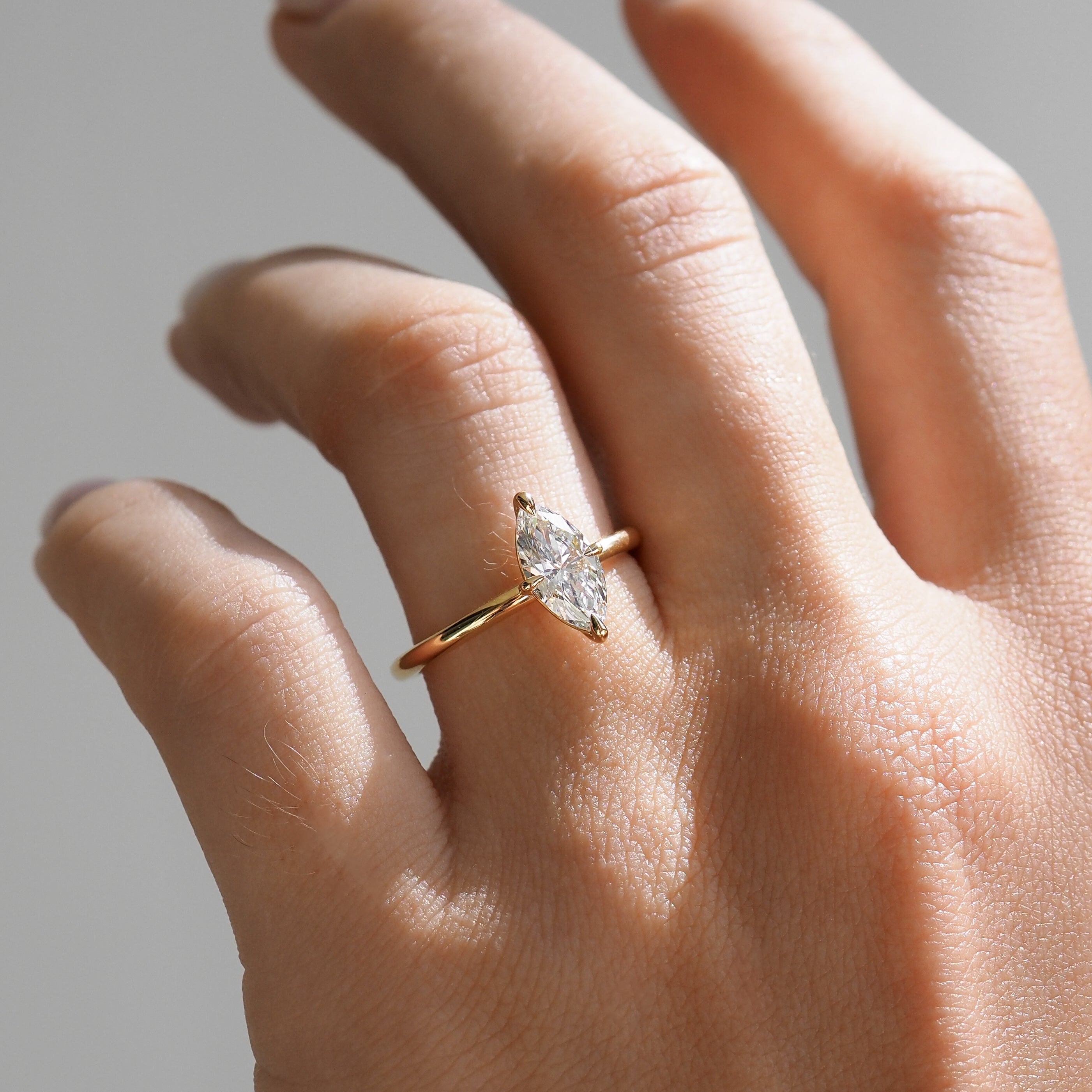 Mae | 1ct Marquise Solitaire Lab-Grown Diamond Engagement Ring