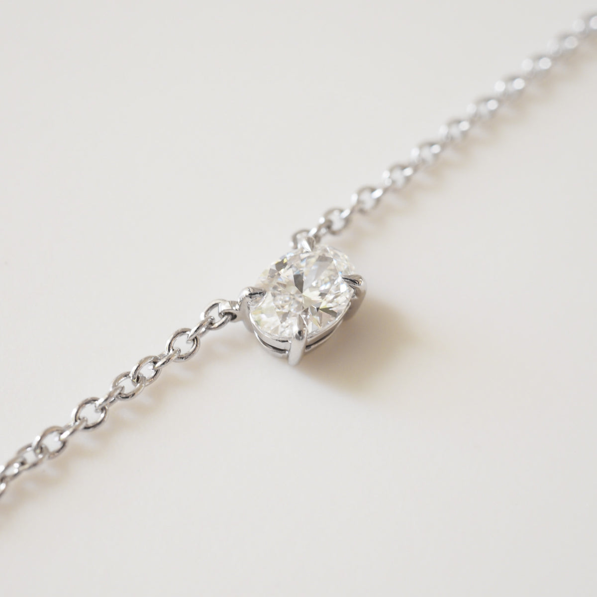 Fixed Oval Diamond Necklace | Archive 0.53ct Necklace