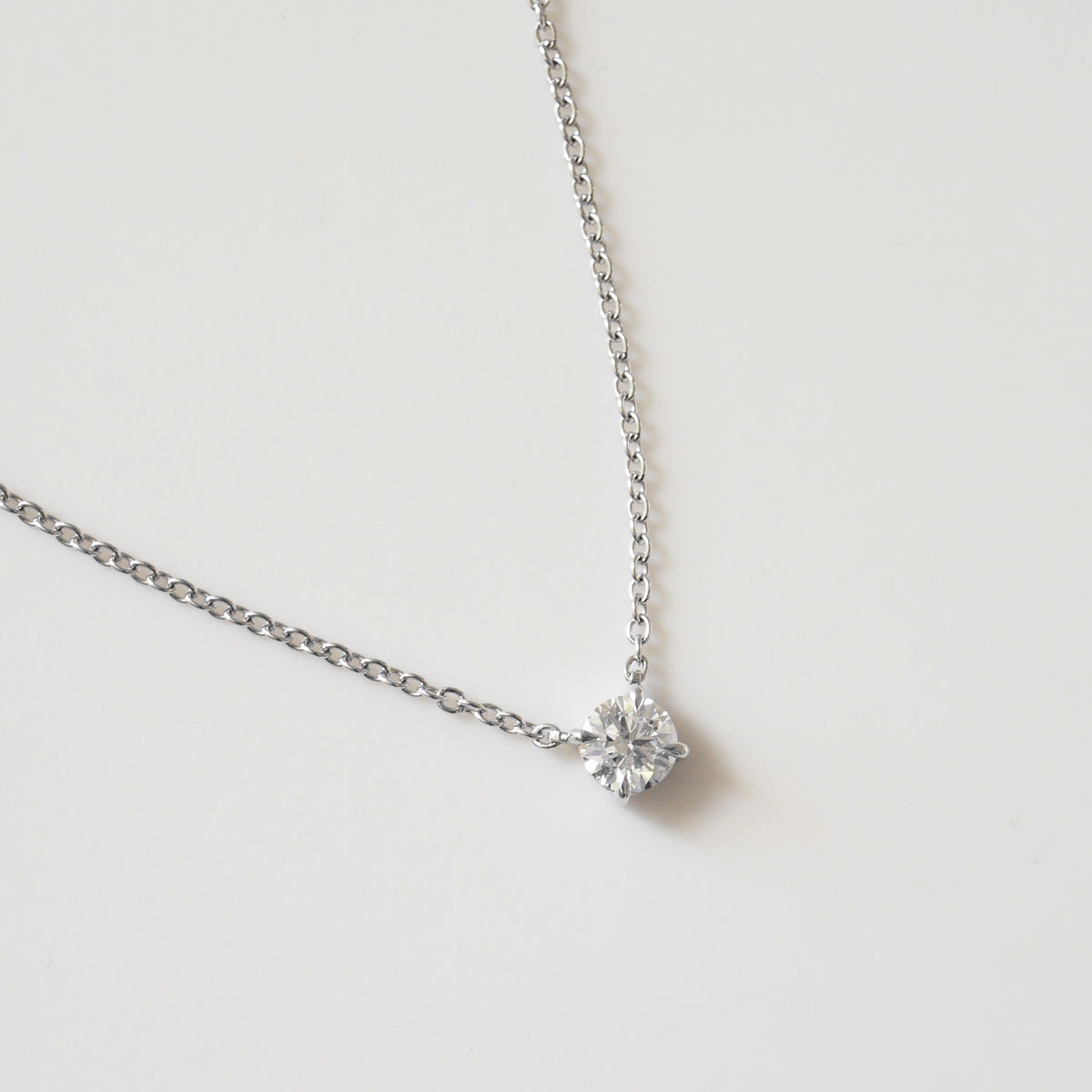 Fixed Round Diamond Necklace | Archive 0.75ct Necklace