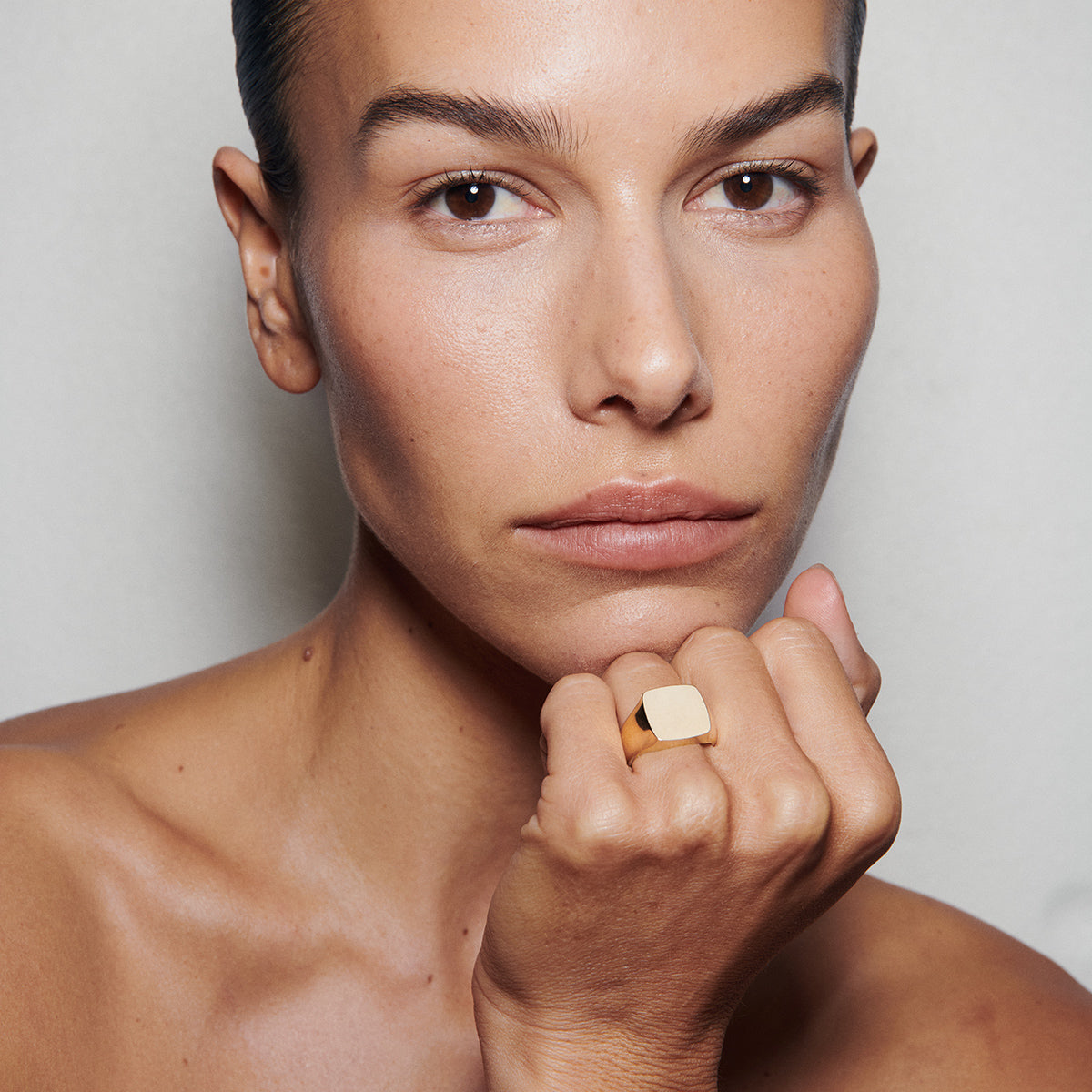 Bold Square Signet | Archive Ring
